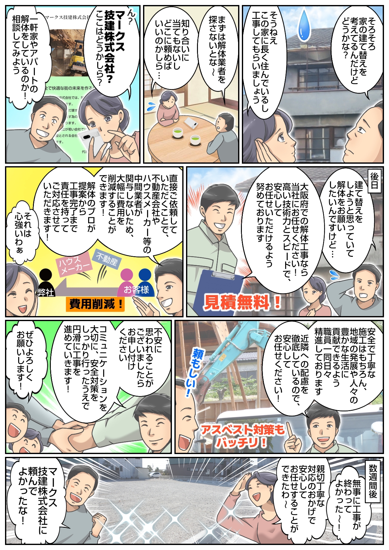 マンガで分かるマークス技建のこと